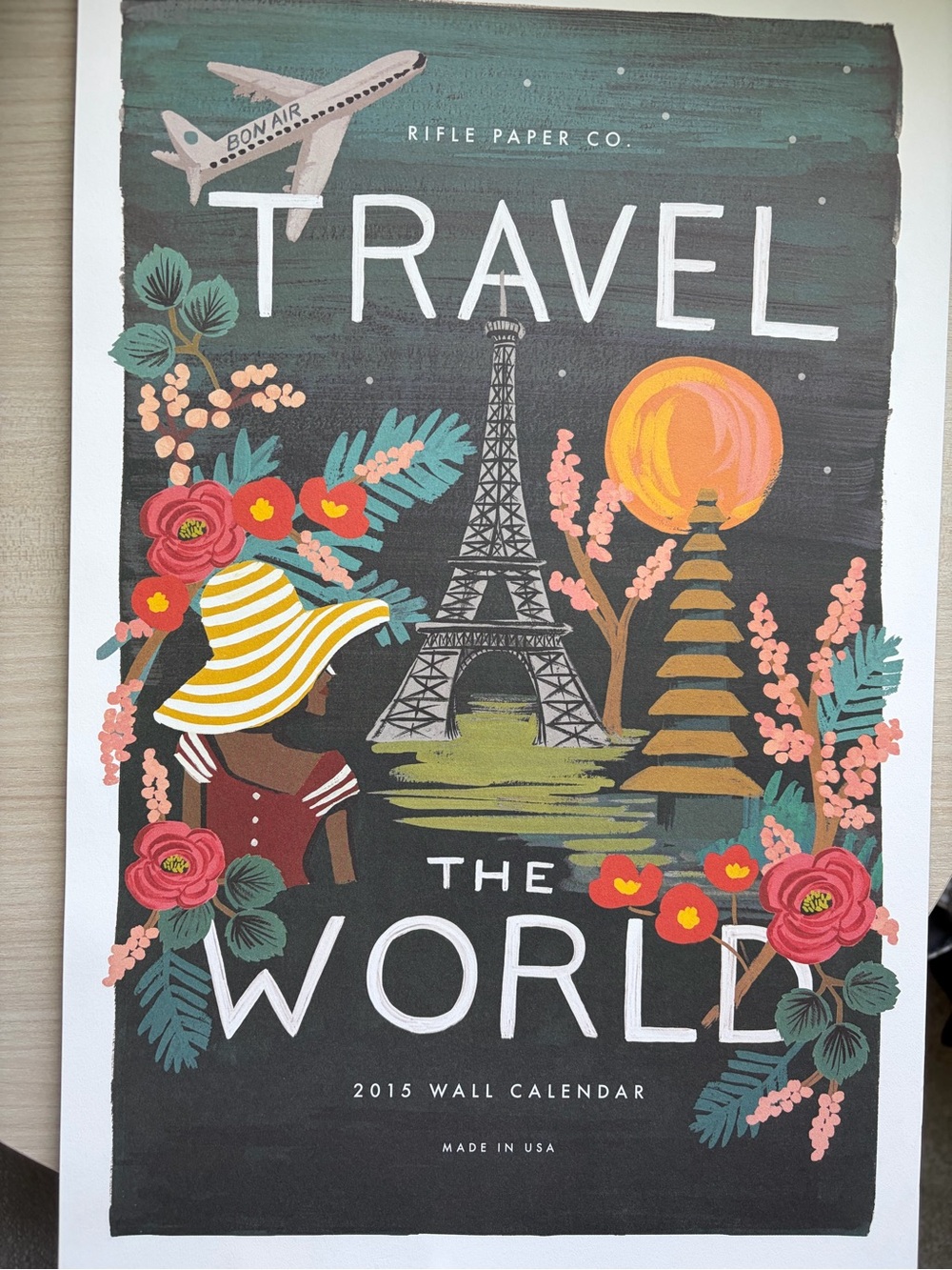 Rifle Paper Co. 2015 Travel The World Wall Calendar